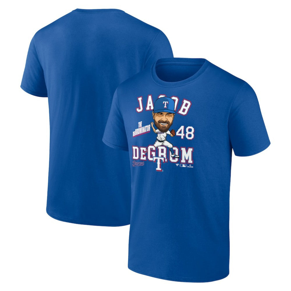 Jacob deGrom Texas Rangers Caricature T-Shirt - MLB