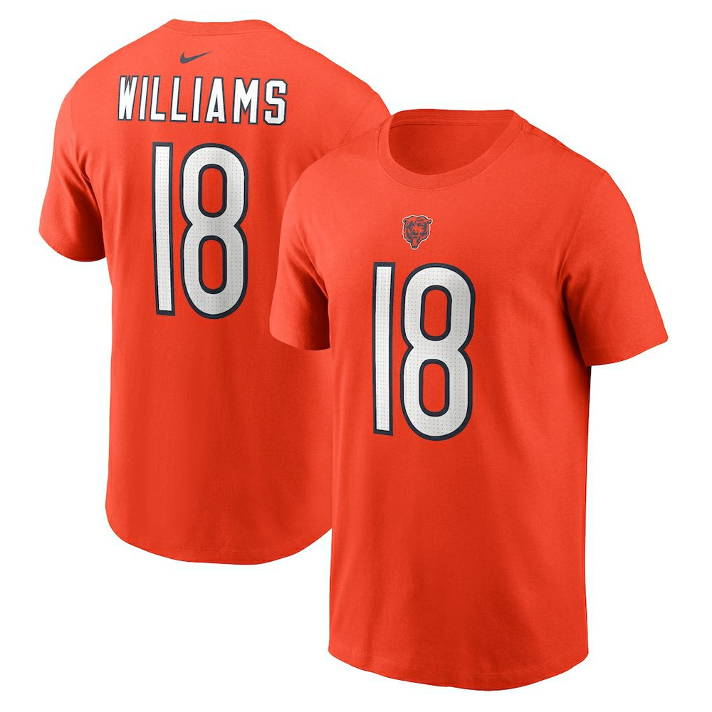 Caleb Williams Chicago Bears Name & Number T-Shirt Orange | Nike for Sale