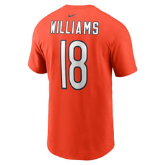 Caleb Williams Chicago Bears Name & Number T-Shirt Orange | Nike for Sale