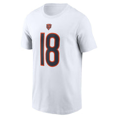 Caleb Williams Chicago Bears Name & Number T-Shirt White | Nike for Sale