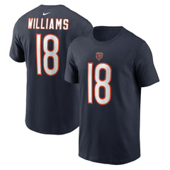 Caleb Williams Chicago Bears Youth Fuse Name & Number T-Shirt Navy | Nike for Sale