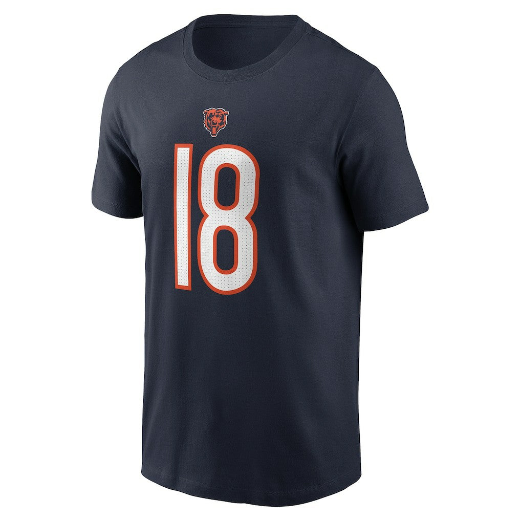 Caleb Williams Chicago Bears Youth Fuse Name & Number T-Shirt Navy | Nike for Sale