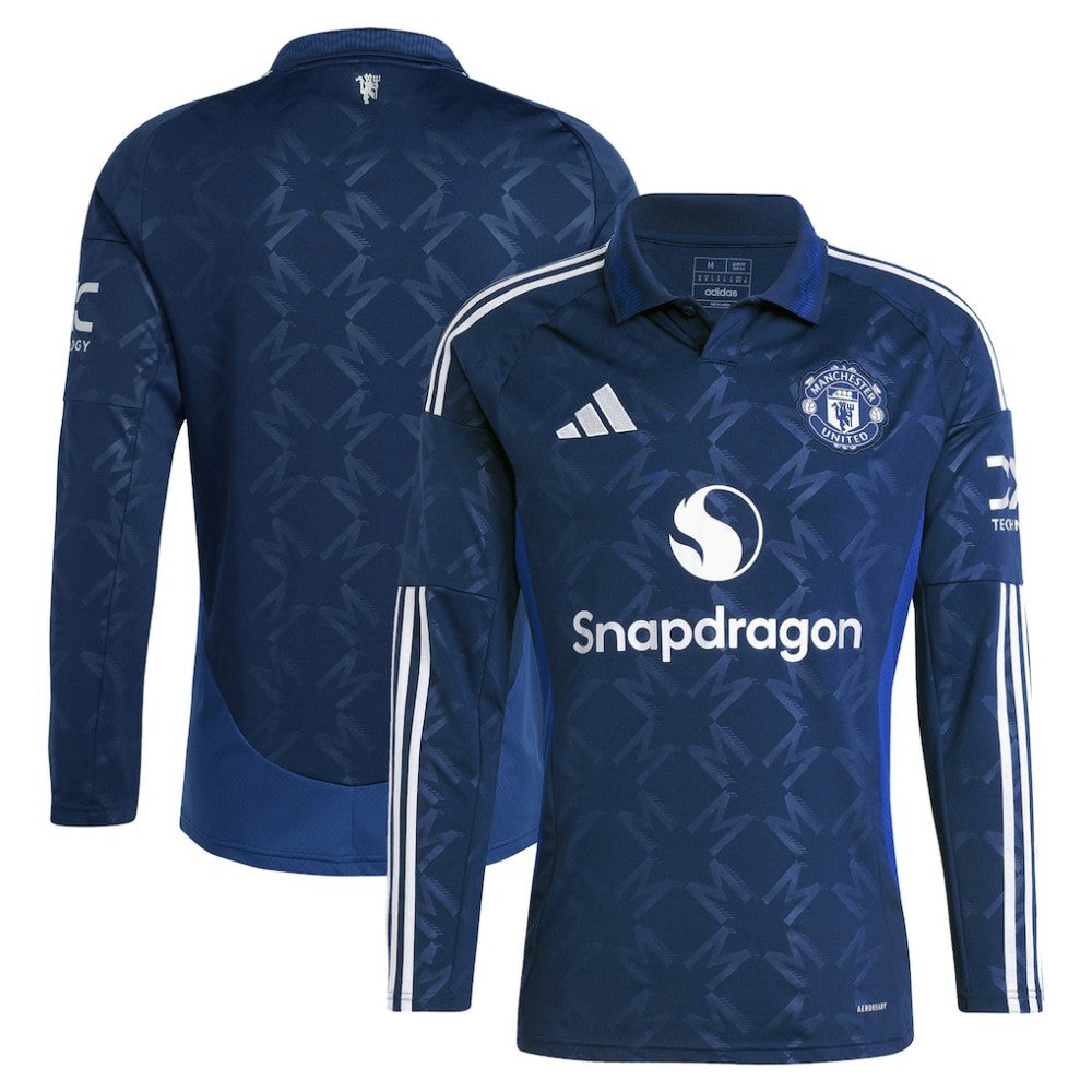 Manchester United 2024/25 Away Replica Long Sleeve Jersey Navy | Adidas online