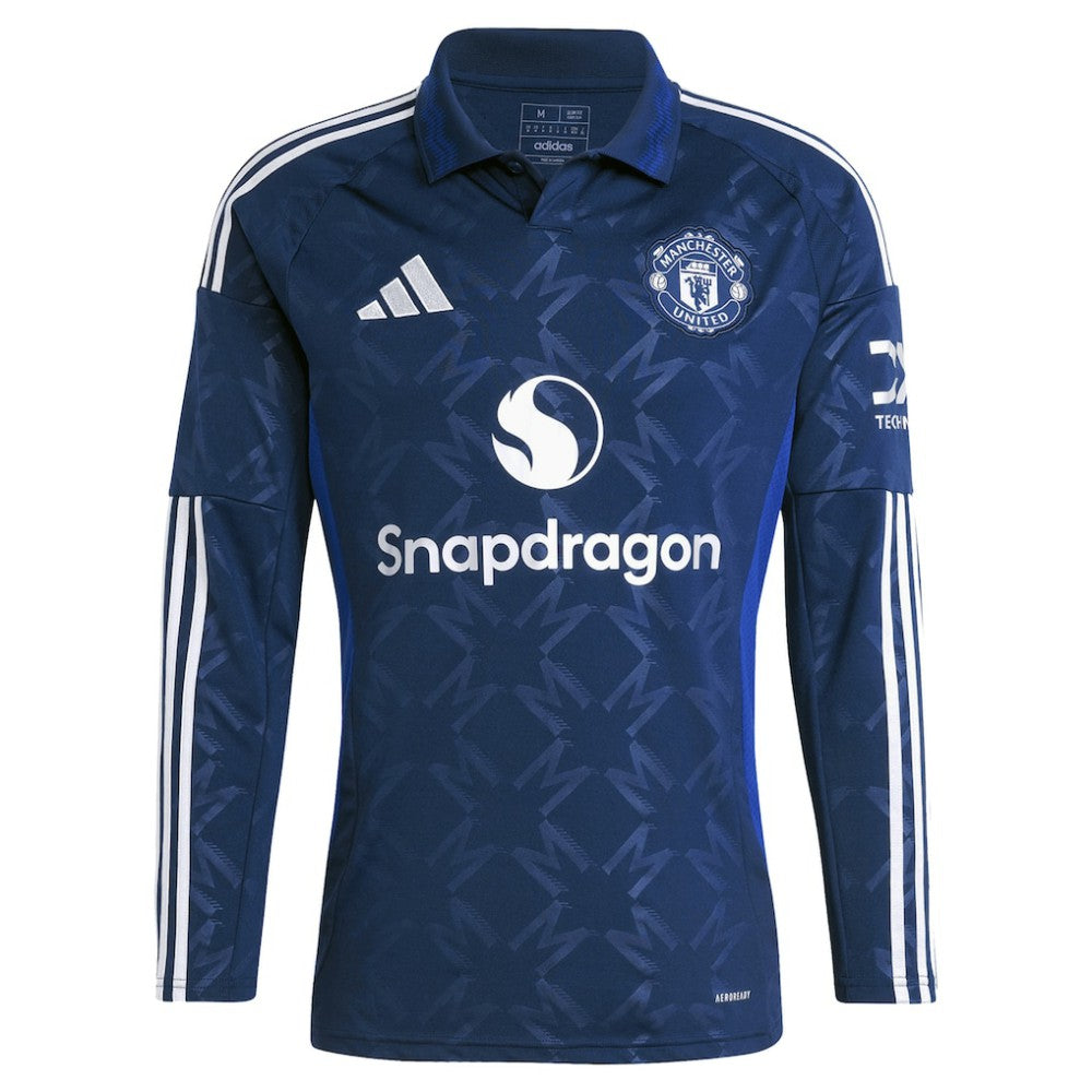 Manchester United 2024/25 Away Replica Long Sleeve Jersey Navy | Adidas online