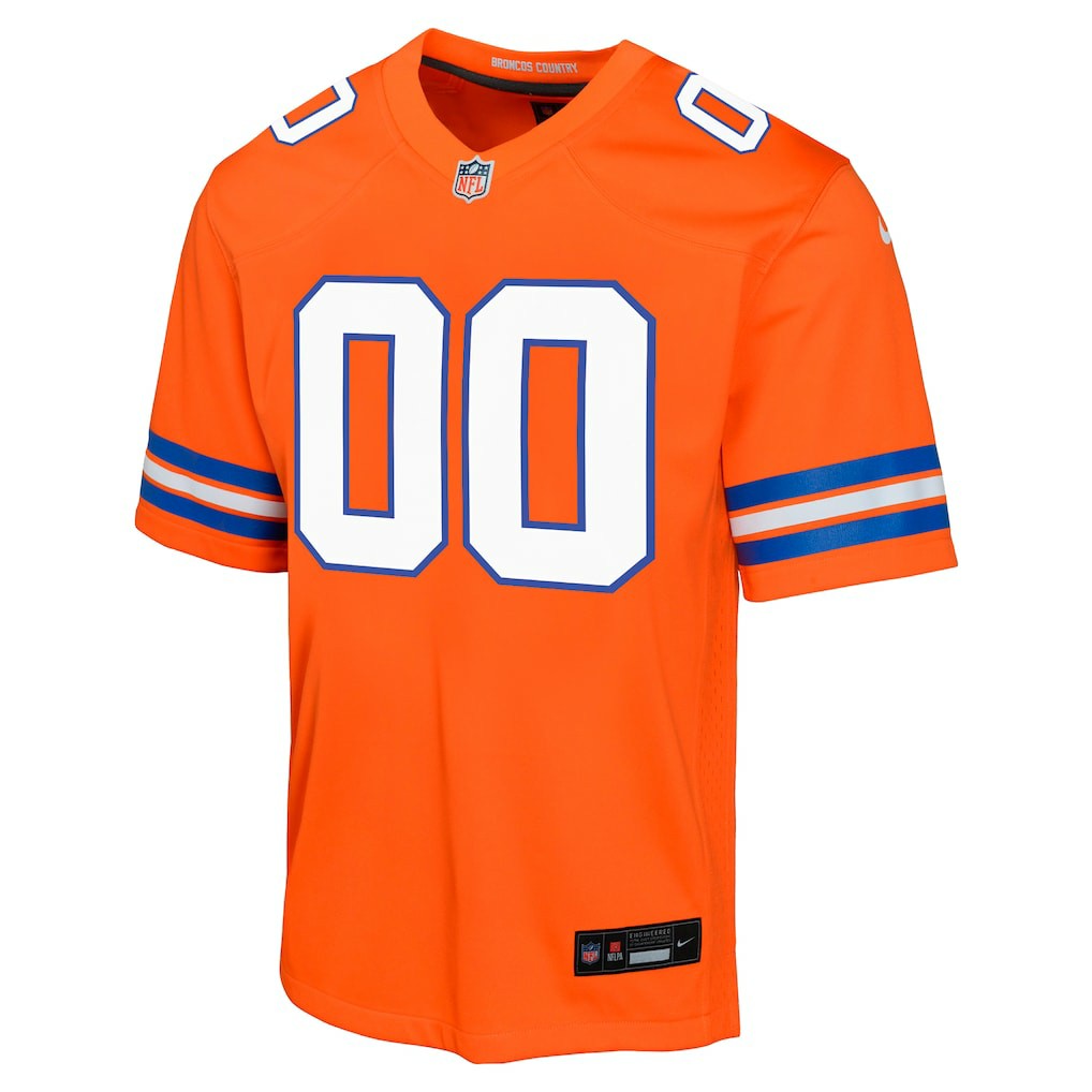 Denver Broncos Youth Mile High Collection 1977 Throwback Custom Game Jersey Orange | Nike for Sale