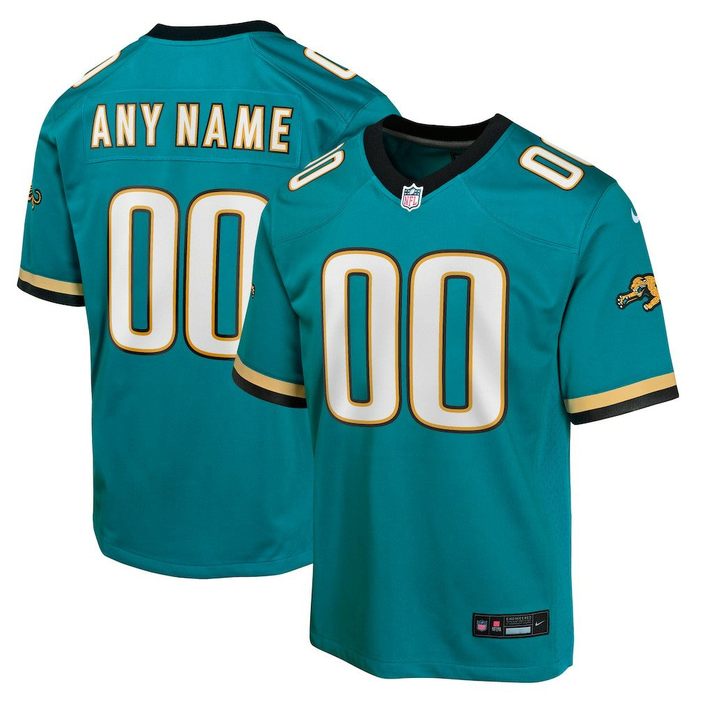 Jacksonville Jaguars Youth Prowler Throwback Custom Game Jersey Teal | Nike for Sale