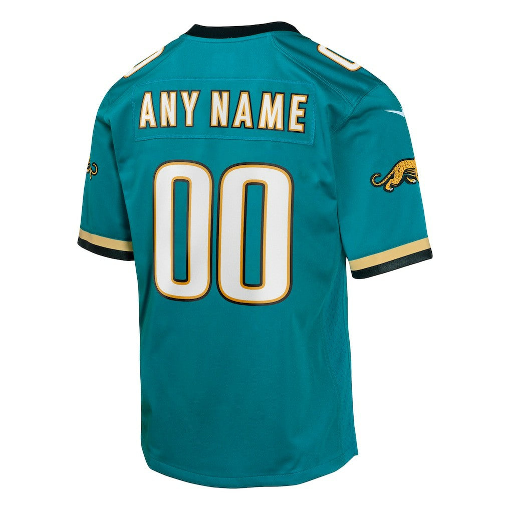 Jacksonville Jaguars Youth Prowler Throwback Custom Game Jersey Teal | Nike for Sale