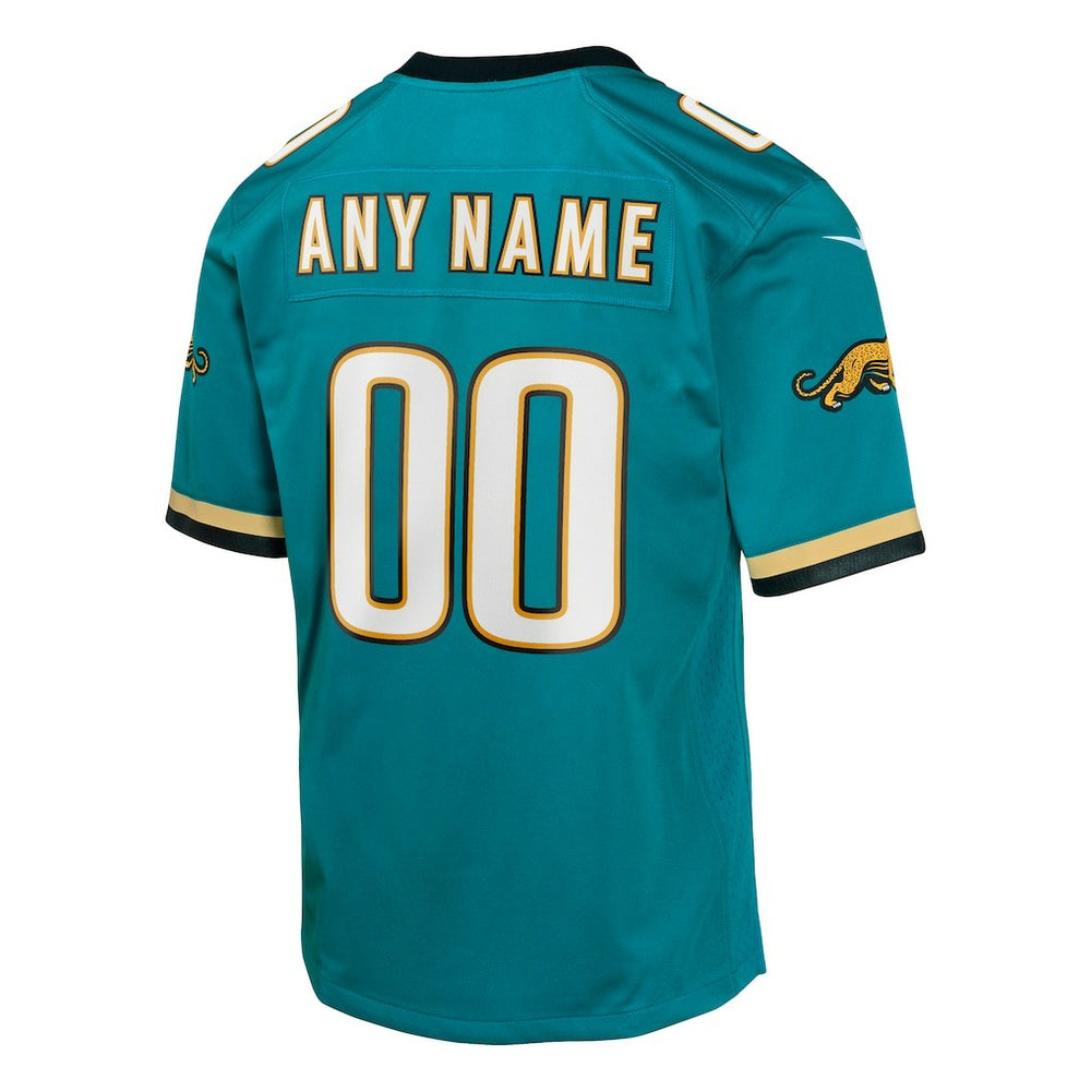 Jacksonville Jaguars Youth Prowler Throwback Custom Game Jersey Teal | Nike for Sale