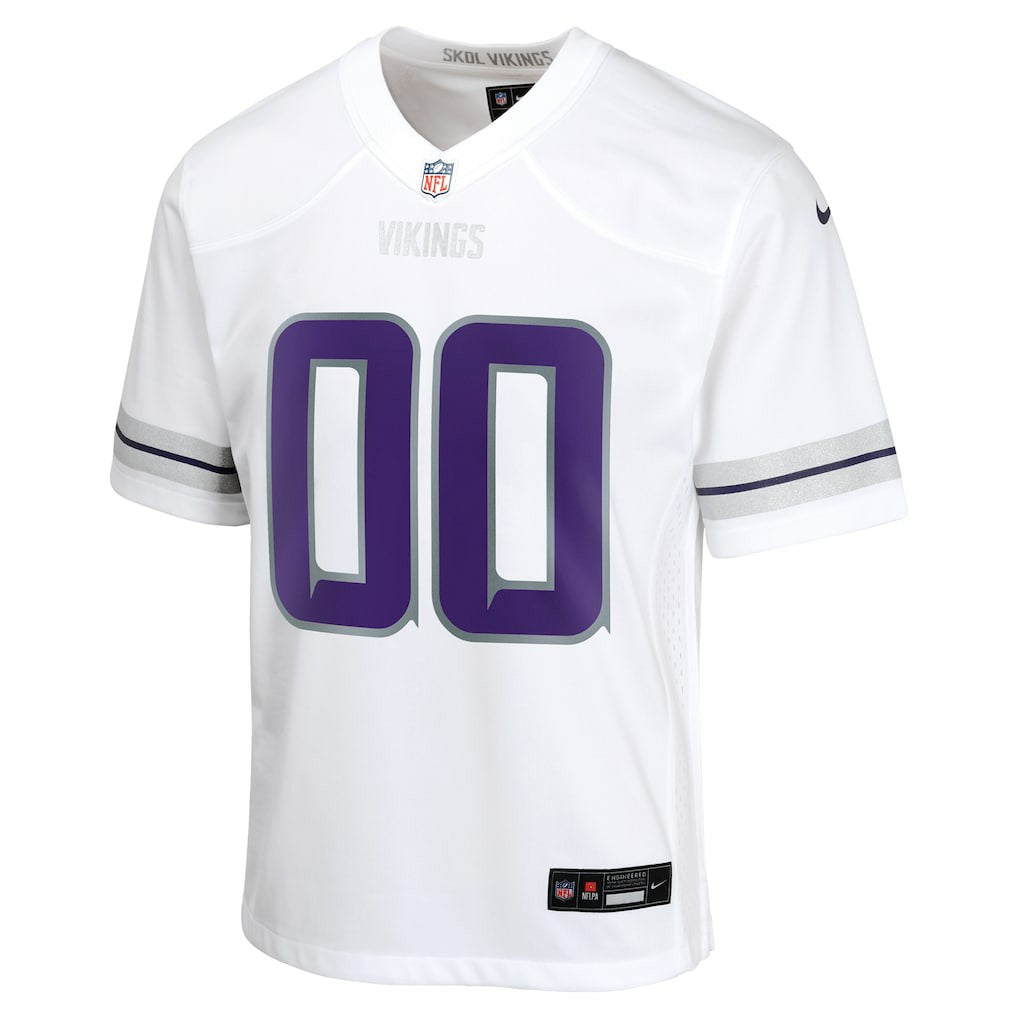 Minnesota Vikings Youth Alternate Custom Game Jersey White | Nike for Sale