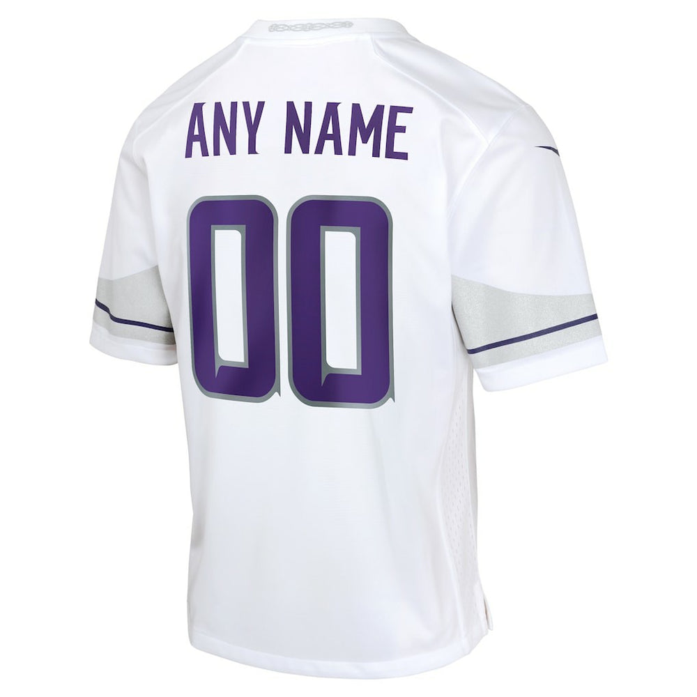Minnesota Vikings Youth Alternate Custom Game Jersey White | Nike for Sale