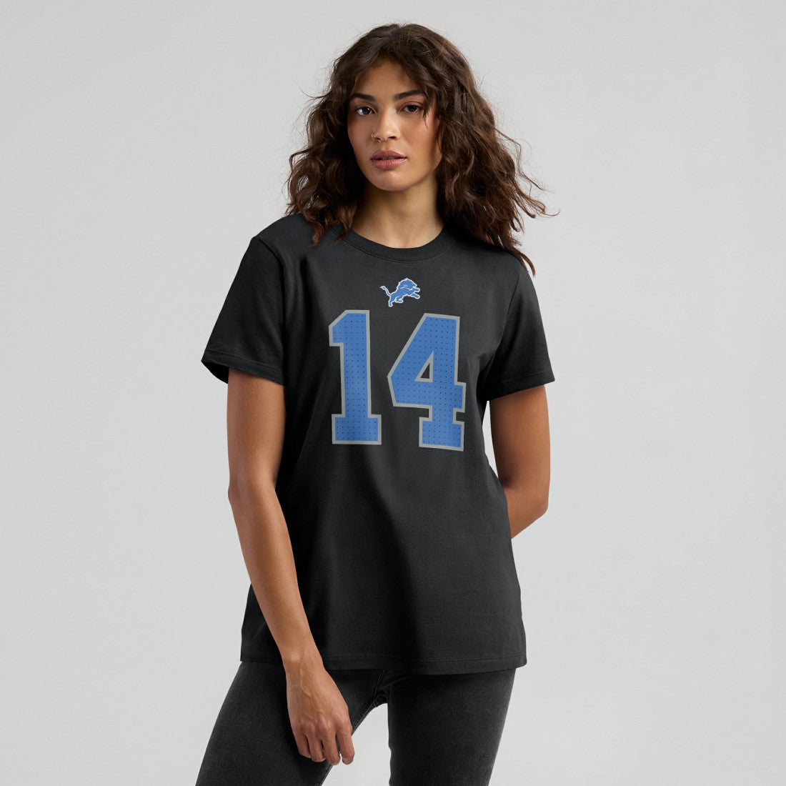 Amon-Ra St. Brown Detroit Lions Women's Player Name & Number T-Shirt Black | Nike for Sale