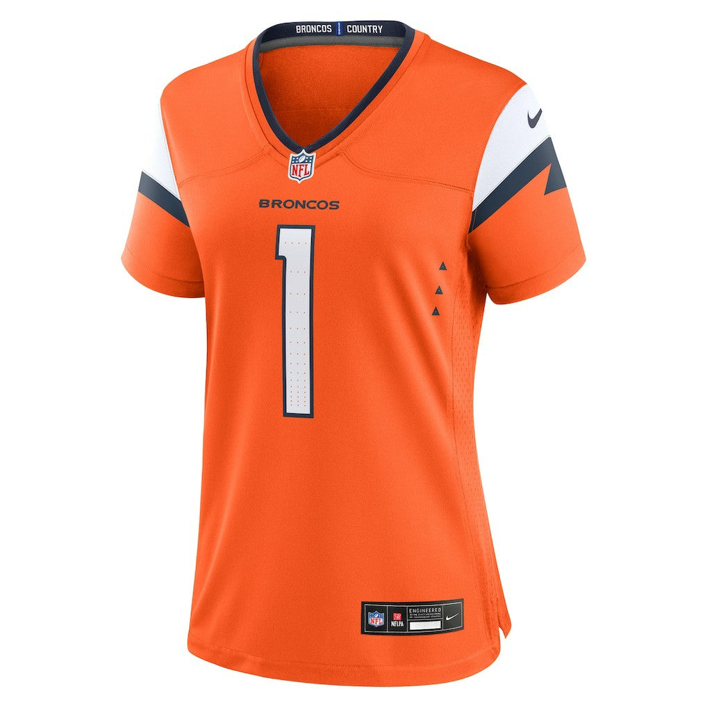 Denver Broncos Women's #1 Mom Game Jersey Orange | Nike for Sale