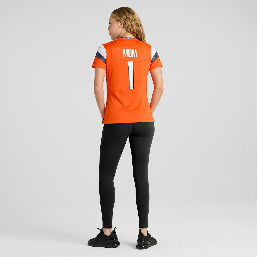 Denver Broncos Women's #1 Mom Game Jersey Orange | Nike for Sale