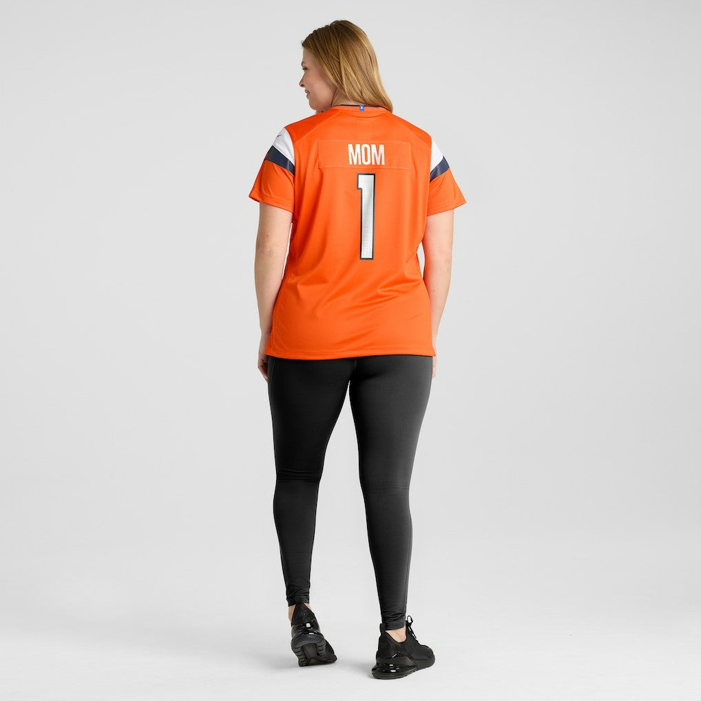 Denver Broncos Women's #1 Mom Game Jersey Orange | Nike for Sale