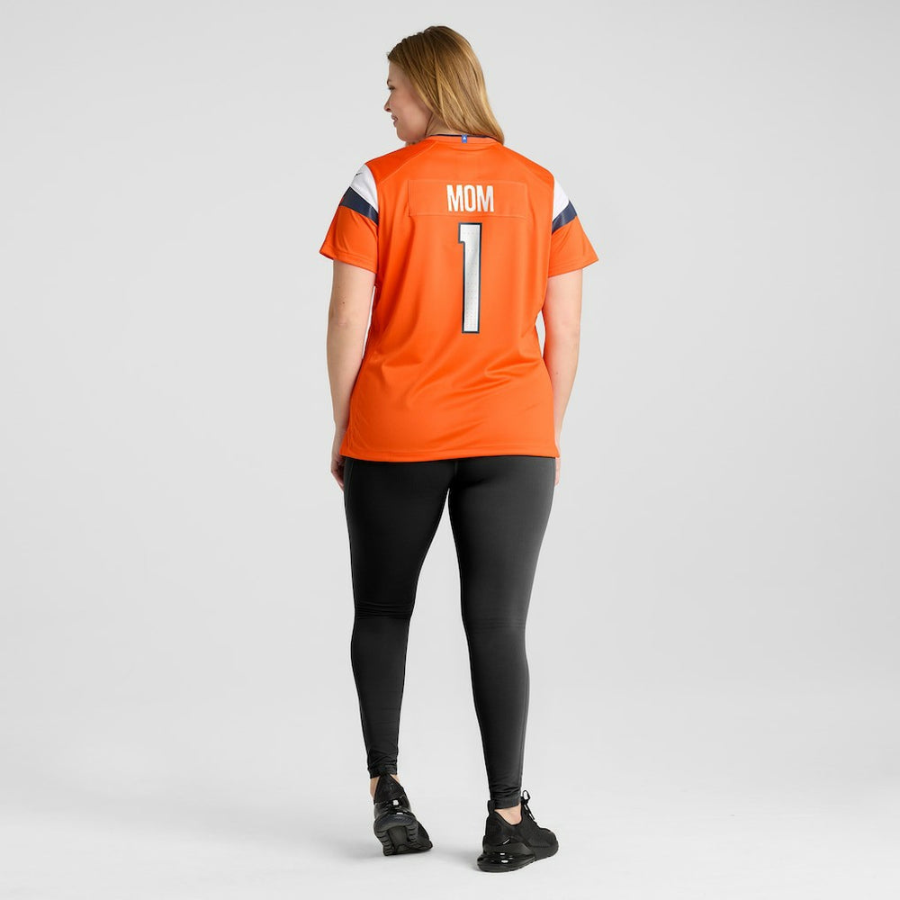 Denver Broncos Women's #1 Mom Game Jersey Orange | Nike for Sale