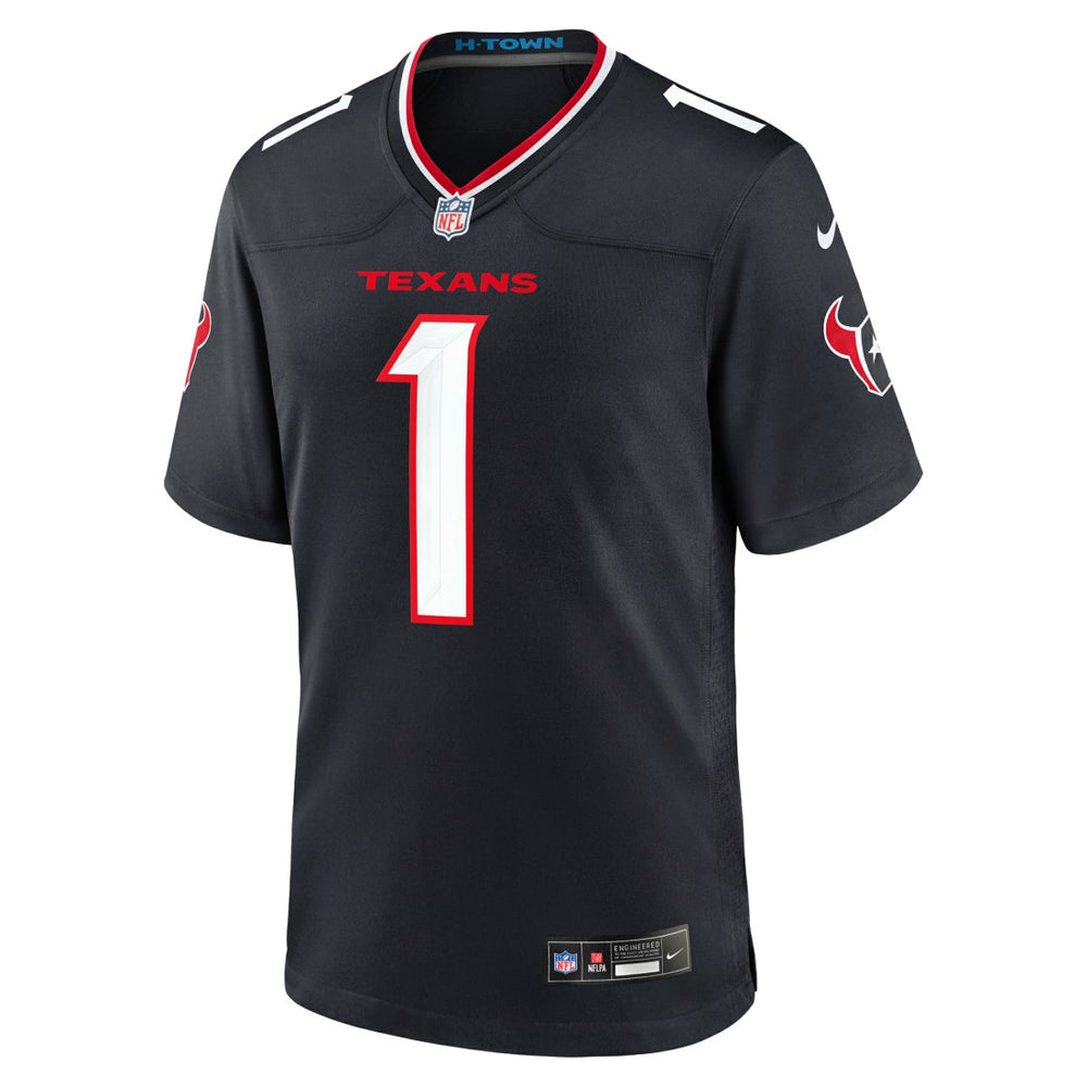 Houston Texans #1 Dad Game Jersey Navy | Nike for Sale