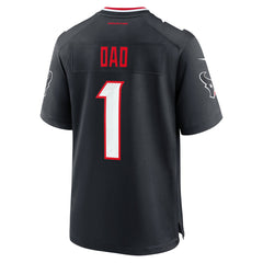 Houston Texans #1 Dad Game Jersey Navy | Nike for Sale