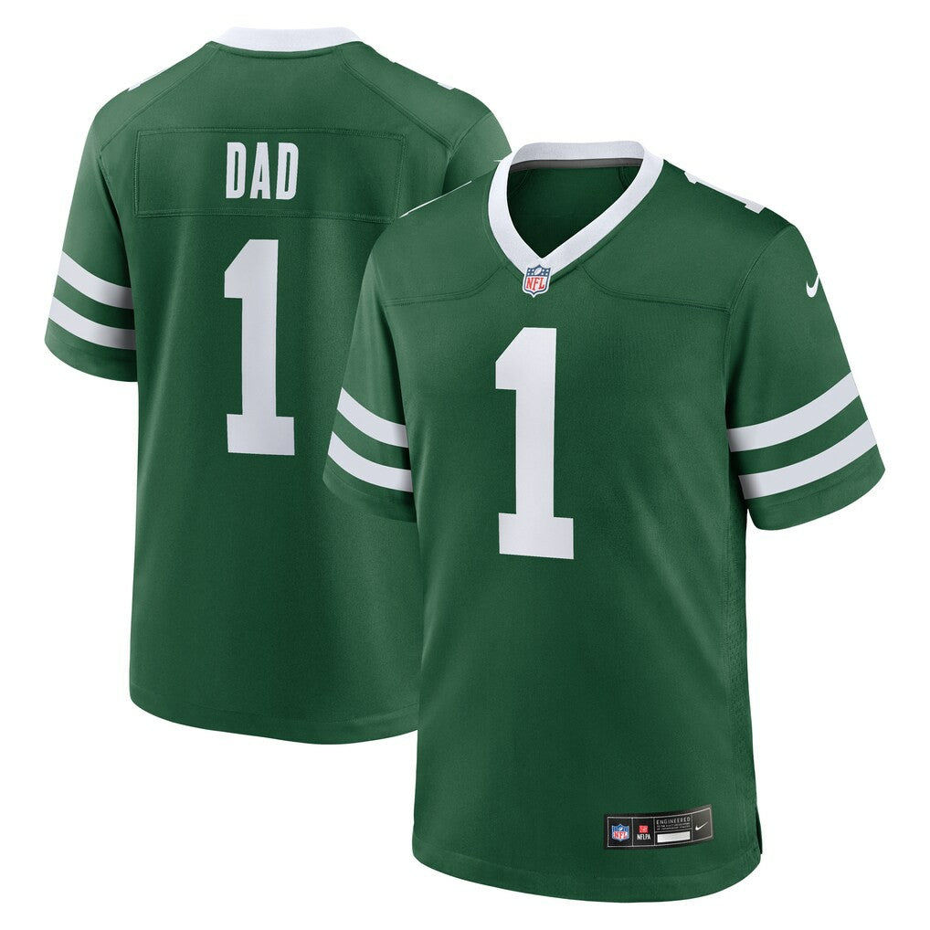 New York Jets #1 Dad Game Jersey Legacy Green | Nike for Sale