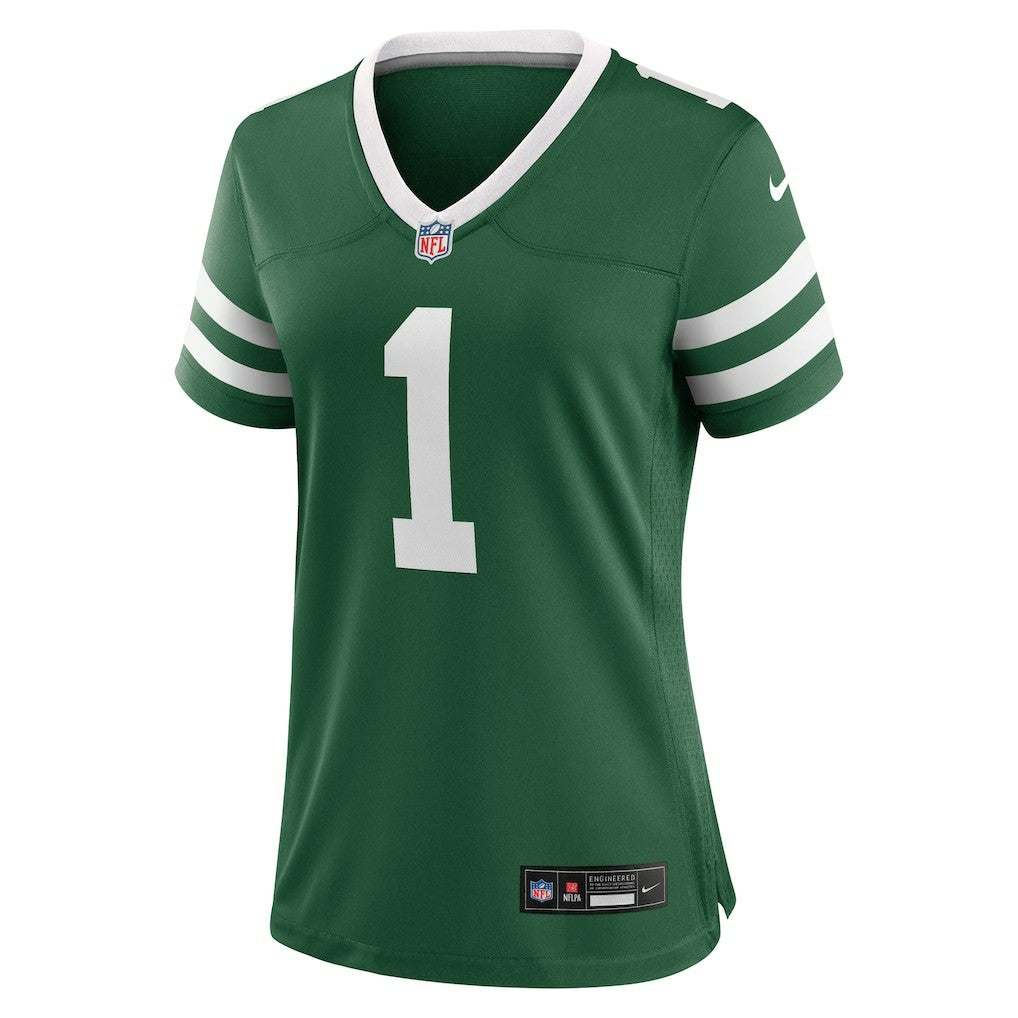 New York Jets Women's #1 Mom Game Jersey Legacy Green | Nike for Sale