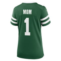 New York Jets Women's #1 Mom Game Jersey Legacy Green | Nike for Sale