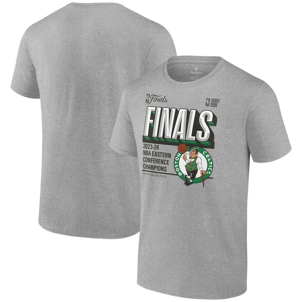 Boston Celtics 2024 Eastern Conference Champions Locker Room Post Up Move T-Shirt Steel - NBA