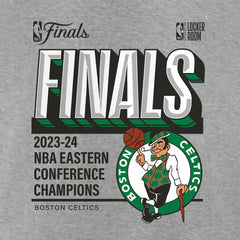 Boston Celtics 2024 Eastern Conference Champions Locker Room Post Up Move T-Shirt Steel - NBA