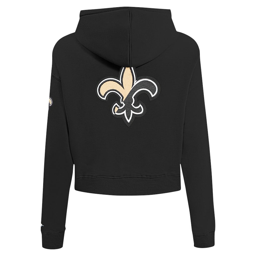 New Orleans Saints Pro Standard Women's Split Logo Full-Zip Hoodie Black | NFL