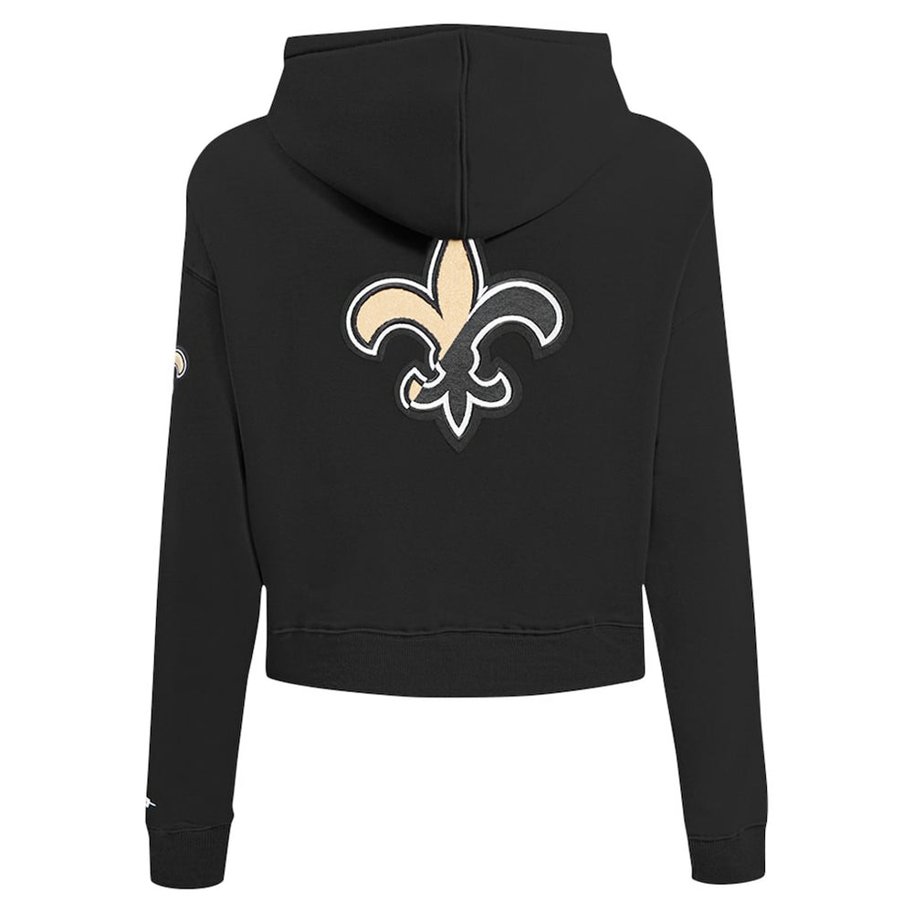 New Orleans Saints Pro Standard Women's Split Logo Full-Zip Hoodie Black | NFL