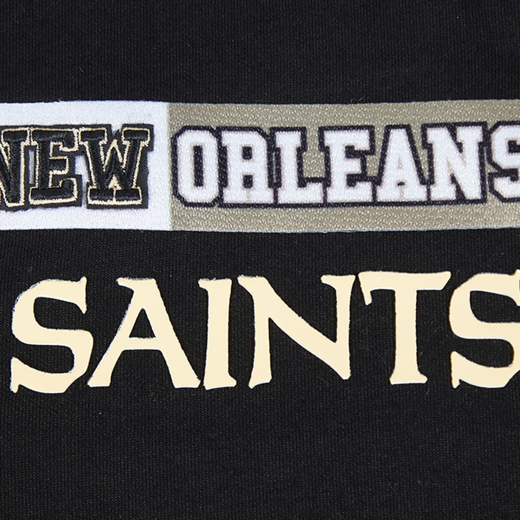New Orleans Saints Pro Standard Women's Split Logo Full-Zip Hoodie Black | NFL