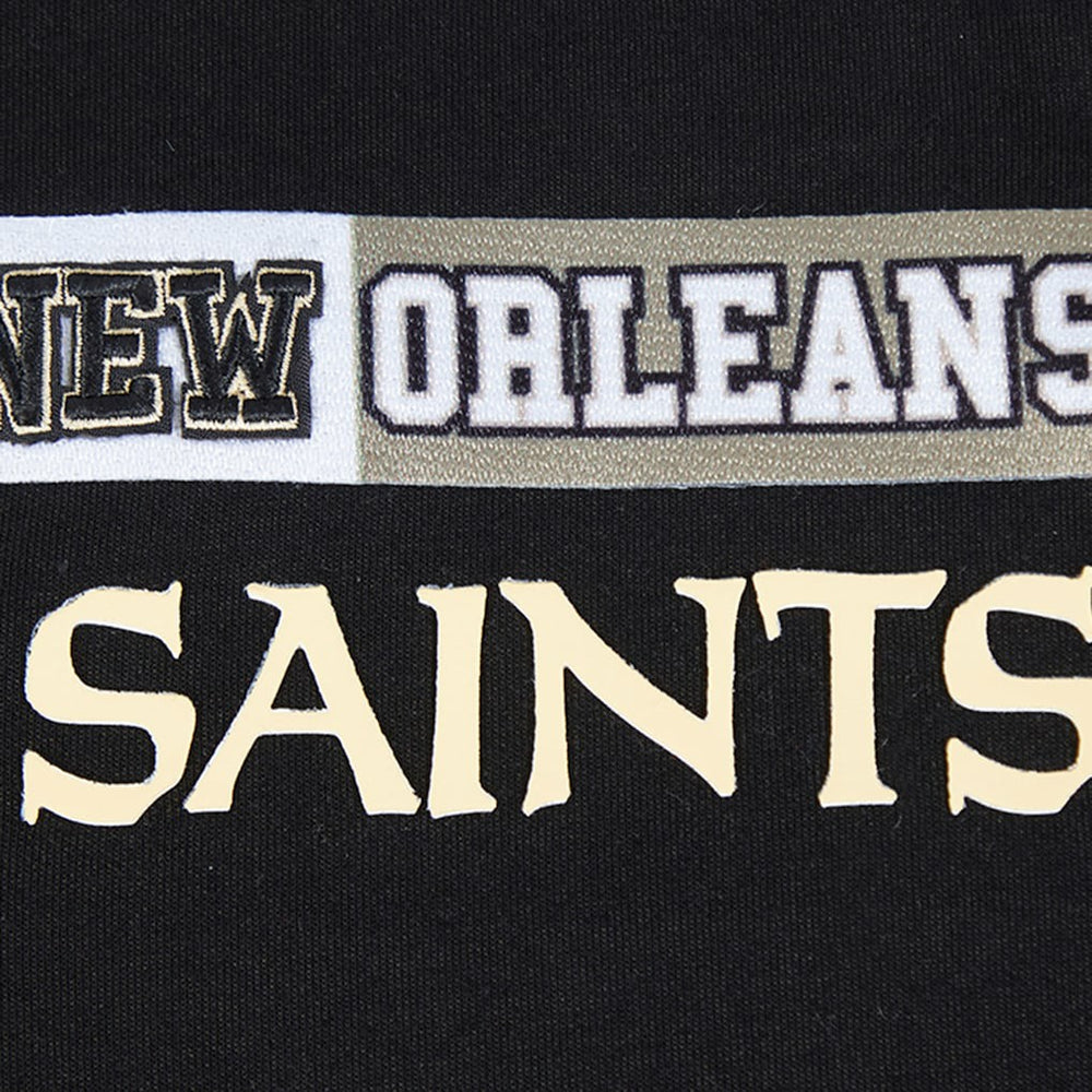 New Orleans Saints Pro Standard Women's Split Logo Full-Zip Hoodie Black | NFL