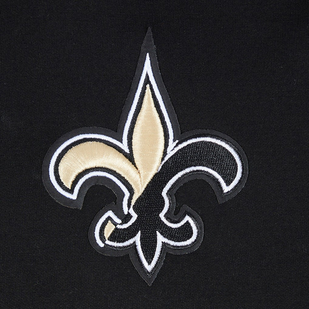 New Orleans Saints Pro Standard Women's Split Logo Full-Zip Hoodie Black | NFL