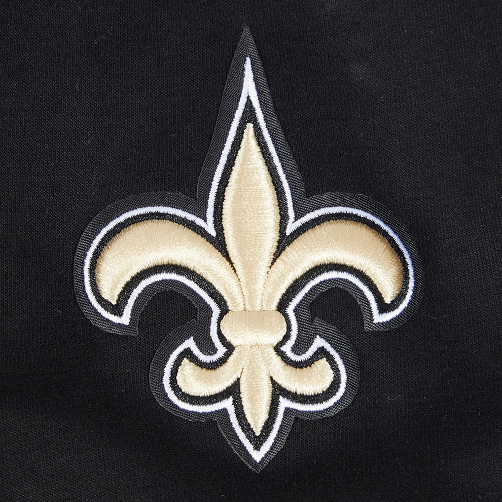 New Orleans Saints Pro Standard Women's Split Logo Full-Zip Hoodie Black | NFL