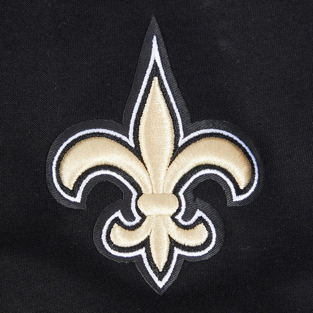 New Orleans Saints Pro Standard Women's Split Logo Full-Zip Hoodie Black | NFL