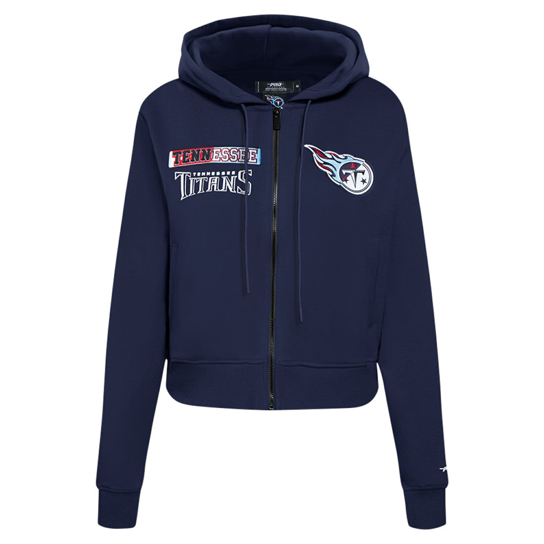 Tennessee Titans Pro Standard Women's Split Logo Full-Zip Hoodie Navy | NFL