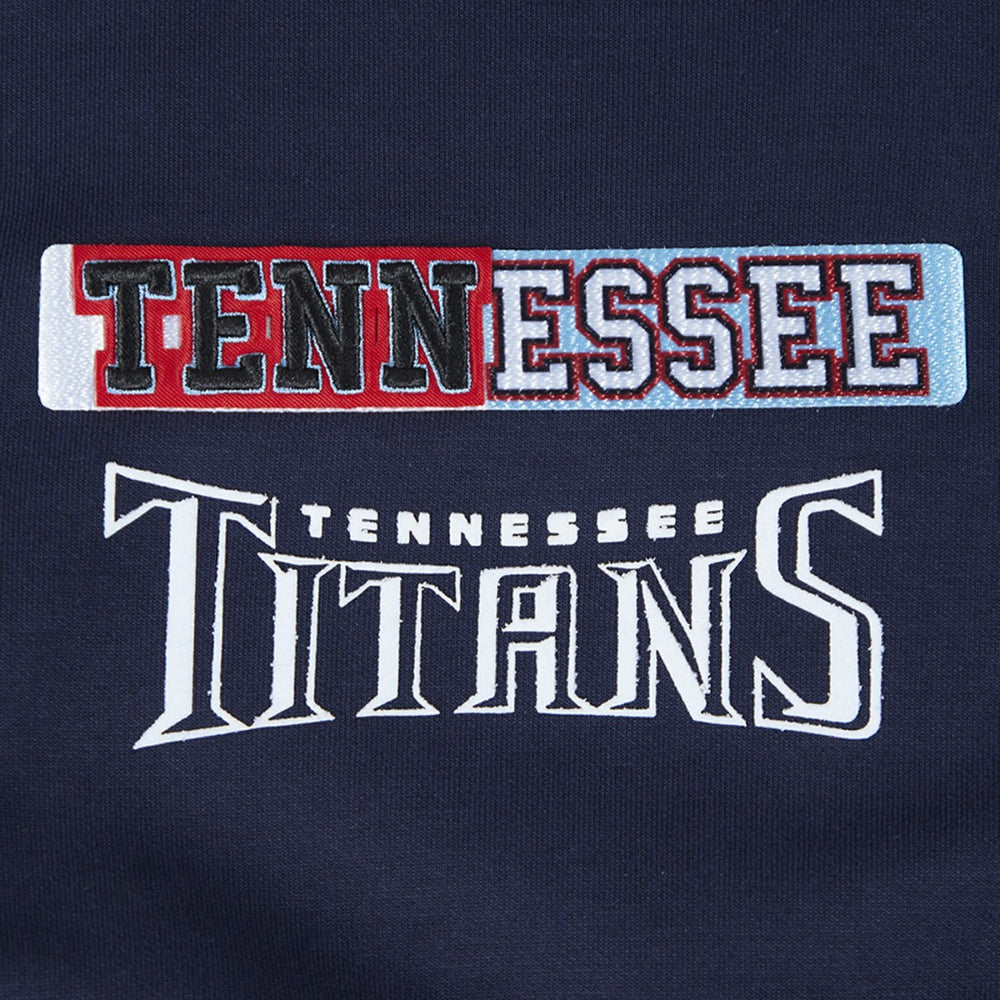 Tennessee Titans Pro Standard Women's Split Logo Full-Zip Hoodie Navy | NFL