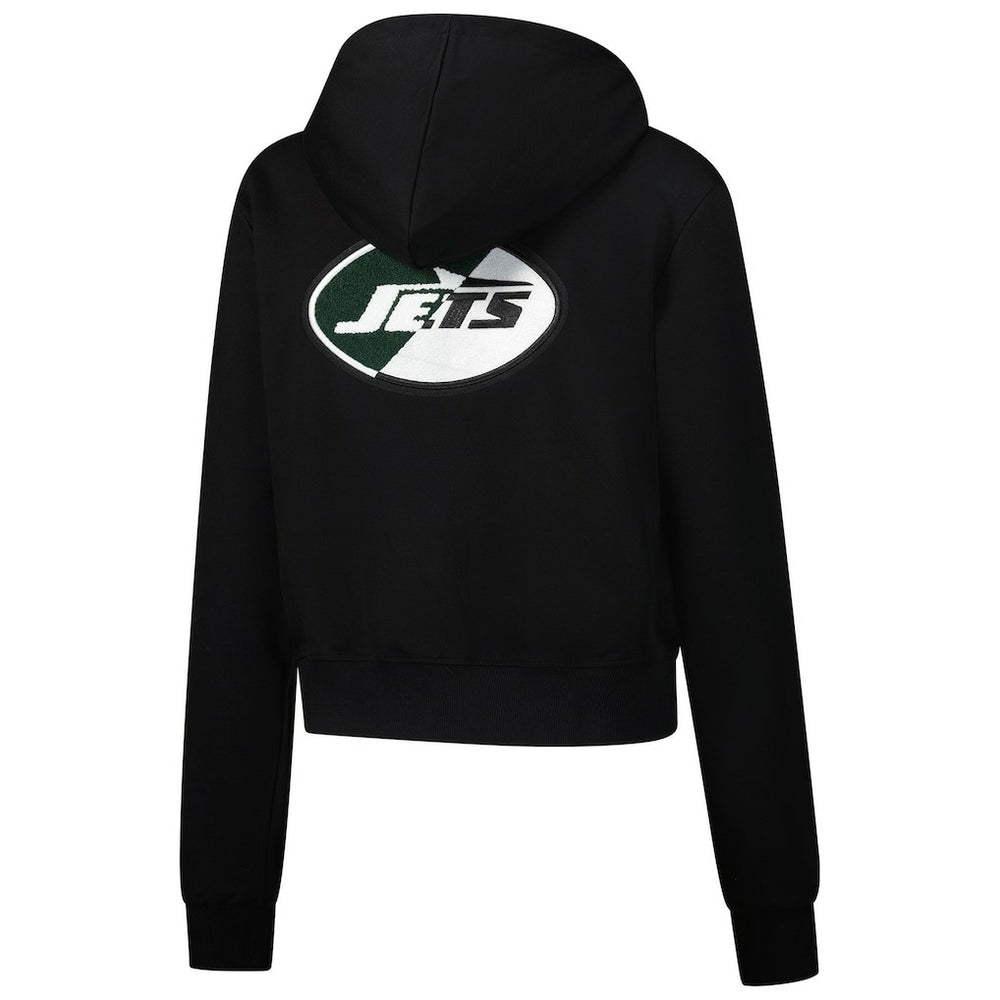 New York Jets Pro Standard Women's Split Logo Full-Zip Hoodie Black | NFL