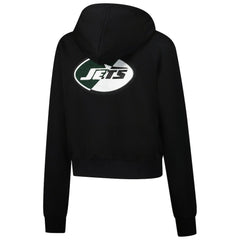 New York Jets Pro Standard Women's Split Logo Full-Zip Hoodie Black | NFL