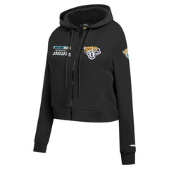 Jacksonville Jaguars Pro Standard Women's Split Logo Full-Zip Hoodie Black | NFL