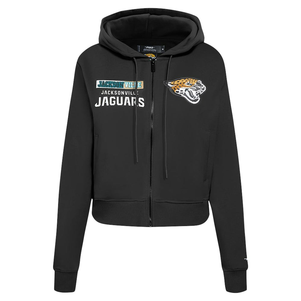 Jacksonville Jaguars Pro Standard Women's Split Logo Full-Zip Hoodie Black | NFL