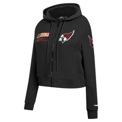 Arizona Cardinals Pro Standard Women's Split Logo Full-Zip Hoodie Black | NFL