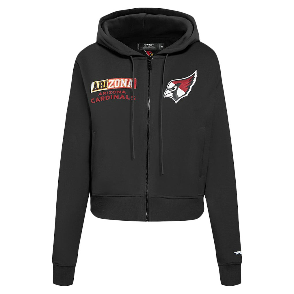 Arizona Cardinals Pro Standard Women's Split Logo Full-Zip Hoodie Black | NFL