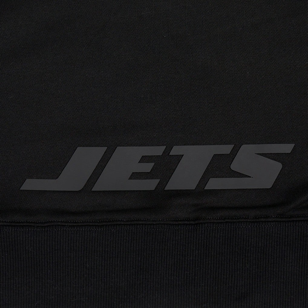 New York Jets Pro Standard Women's Jeweled Cropped Pullover Hoodie Black | NFL