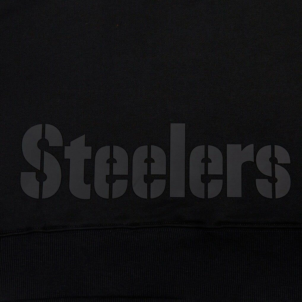 Pittsburgh Steelers Pro Standard Women's Jeweled Cropped Pullover Hoodie Black | NFL