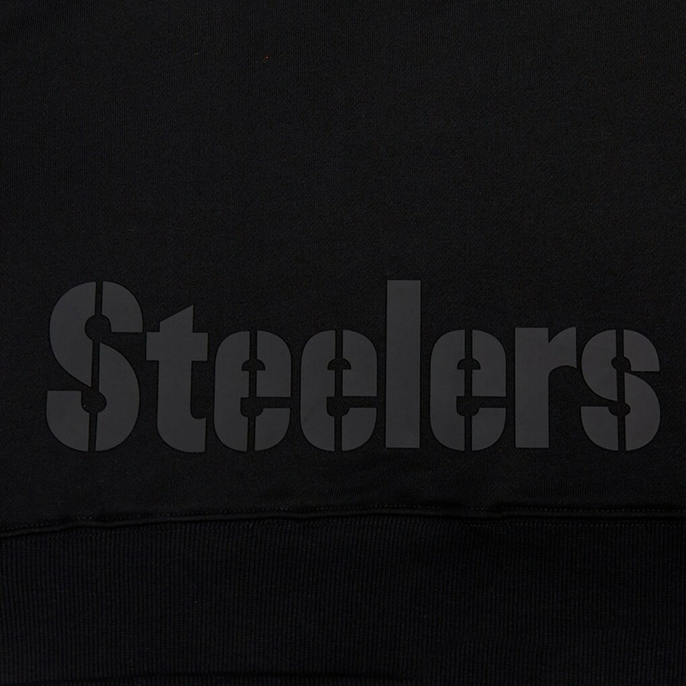 Pittsburgh Steelers Pro Standard Women's Jeweled Cropped Pullover Hoodie Black | NFL