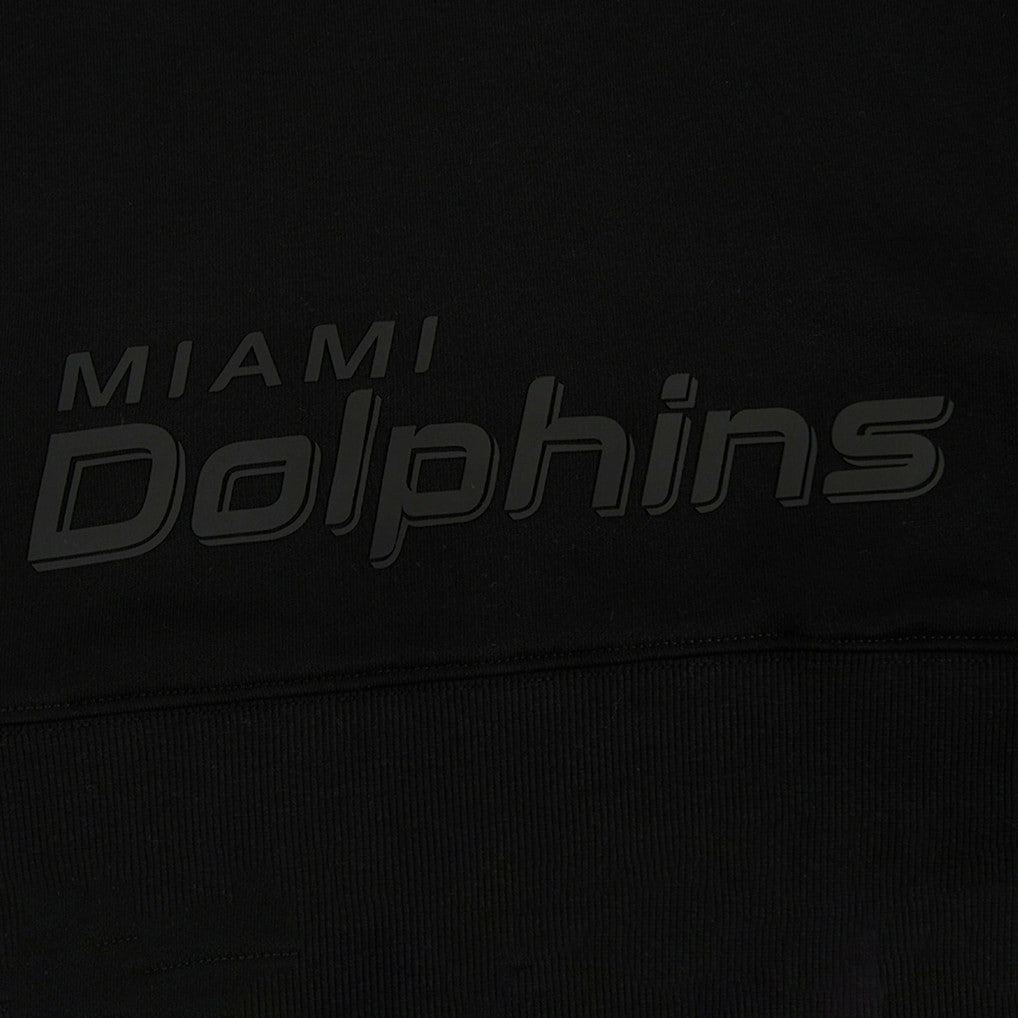 Miami Dolphins Pro Standard Women's Jeweled Cropped Pullover Hoodie Black | NFL
