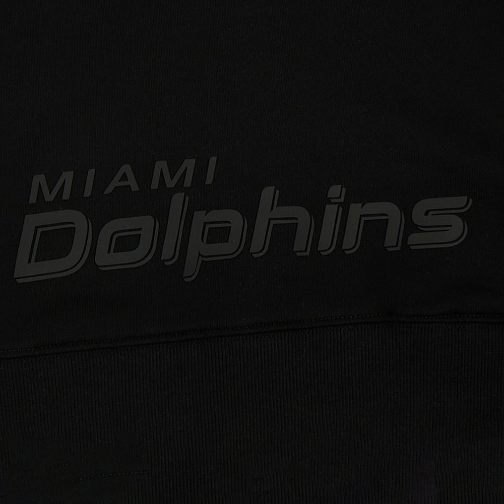 Miami Dolphins Pro Standard Women's Jeweled Cropped Pullover Hoodie Black | NFL