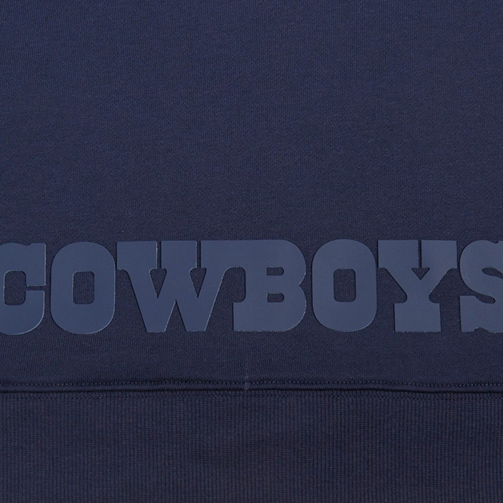 Dallas Cowboys Pro Standard Women's Jeweled Cropped Pullover Hoodie Navy | NFL