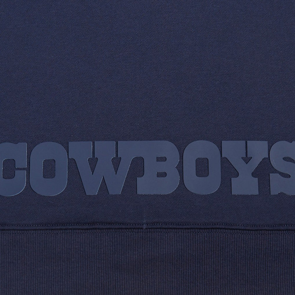 Dallas Cowboys Pro Standard Women's Jeweled Cropped Pullover Hoodie Navy | NFL