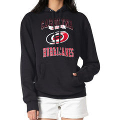 Carolina Hurricanes G-III 4Her by Carl Banks Women's Team Logo Tri-Blend Fleece Pullover Hoodie - Black - NHL