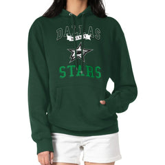 Dallas Stars G-III 4Her by Carl Banks Women's Team Logo Tri-Blend Fleece Pullover Hoodie - Olive - NHL